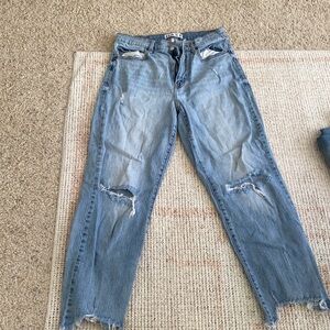 Daze Distressed Blue High Waist Women's Jeans 29